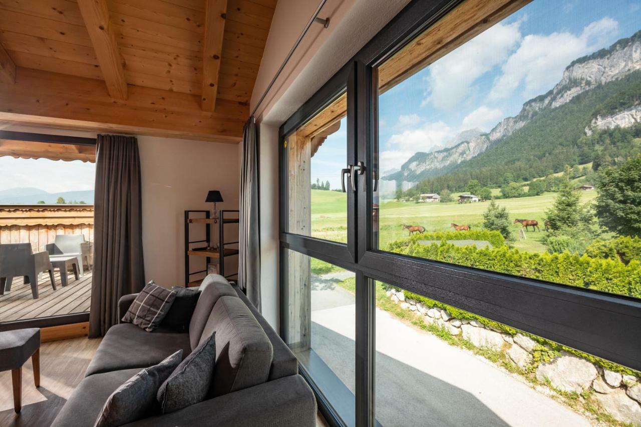Narzenhof Wellness Chalets, Familien & Luxus Apartments Am Bauernhof Sankt Johann in Tirol Exterior foto